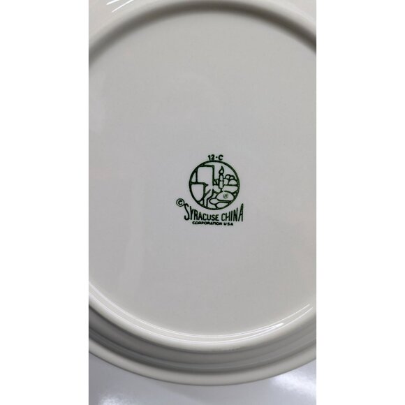 Syracuse China 12-C Dinner Plate 10.25" Brown Cream USA Vintage Restaurant Ware - Picture 6 of 6